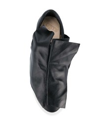 Женские черно-белые кожаные слипоны от Ports 1961