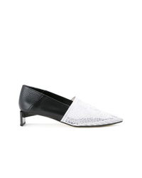 Черно-белые кожаные туфли от Loewe