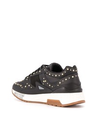 Мужские черно-белые кроссовки от Versace