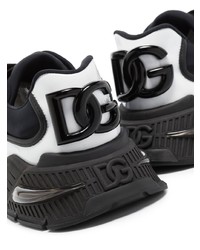 Мужские черно-белые кроссовки от Dolce & Gabbana