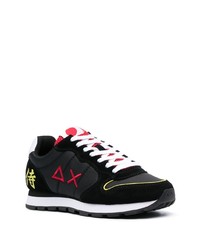 Мужские черно-белые кроссовки от Sun 68