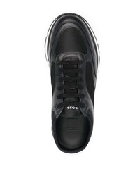 Мужские черно-белые кроссовки от BOSS