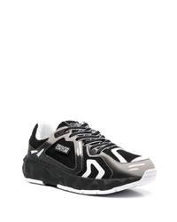 Мужские черно-белые кроссовки от VERSACE JEANS COUTURE