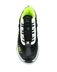 Мужские черно-белые кроссовки от MSGM