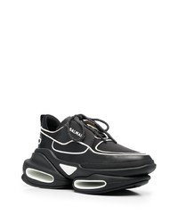 Мужские черно-белые кроссовки от Balmain