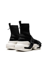 Мужские черно-белые кроссовки от Balmain