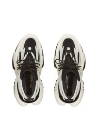 Мужские черно-белые кроссовки от Balmain