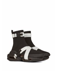 Мужские черно-белые кроссовки от Balmain