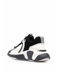 Мужские черно-белые кроссовки от Balmain
