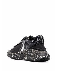 Мужские черно-белые кроссовки от Balmain