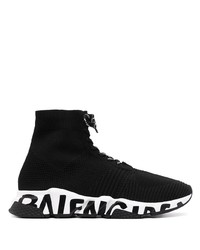 Мужские черно-белые кроссовки от Balenciaga