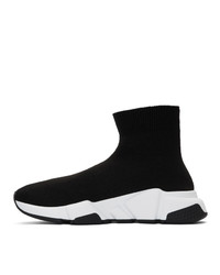 Женские черно-белые кроссовки от Balenciaga