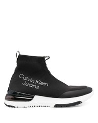 Мужские черно-белые кроссовки от Calvin Klein Jeans