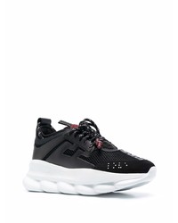 Мужские черно-белые кроссовки от Versace