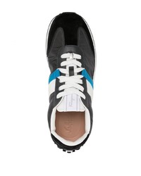 Мужские черно-белые кроссовки от Salvatore Ferragamo