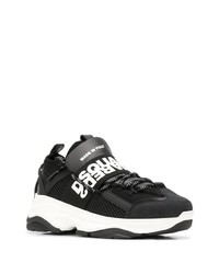 Мужские черно-белые кроссовки от DSQUARED2