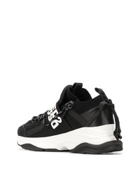 Мужские черно-белые кроссовки от DSQUARED2