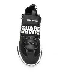 Мужские черно-белые кроссовки от DSQUARED2