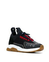 Мужские черно-белые кроссовки от Versace