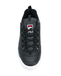 Мужские черно-белые кроссовки от Fila