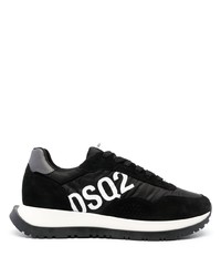 Мужские черно-белые кроссовки от DSQUARED2
