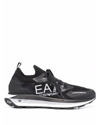 Мужские черно-белые кроссовки от Ea7 Emporio Armani
