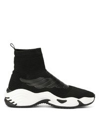 Мужские черно-белые кроссовки от Emporio Armani
