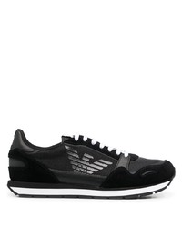 Мужские черно-белые кроссовки от Emporio Armani