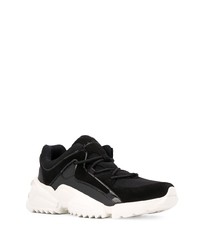 Мужские черно-белые кроссовки от Salvatore Ferragamo