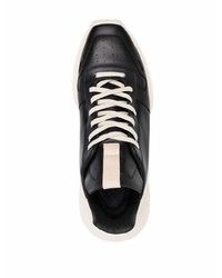 Мужские черно-белые кроссовки от Rick Owens