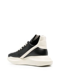 Мужские черно-белые кроссовки от Rick Owens