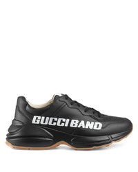 Мужские черно-белые кроссовки от Gucci