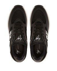 Мужские черно-белые кроссовки от Giuseppe Zanotti