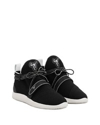 Мужские черно-белые кроссовки от Giuseppe Zanotti