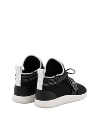 Мужские черно-белые кроссовки от Giuseppe Zanotti