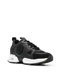Мужские черно-белые кроссовки от Philipp Plein