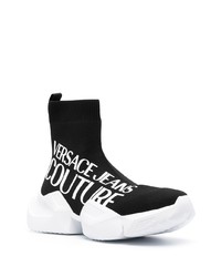 Мужские черно-белые кроссовки от VERSACE JEANS COUTURE