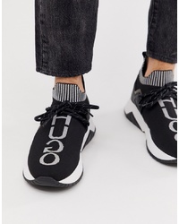 Мужские черно-белые кроссовки от Hugo
