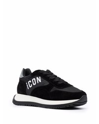 Мужские черно-белые кроссовки от DSQUARED2