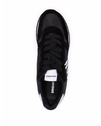 Мужские черно-белые кроссовки от DSQUARED2