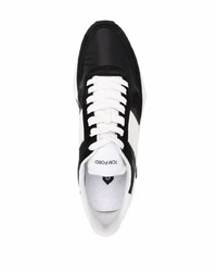 Мужские черно-белые кроссовки от Tom Ford