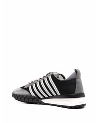 Мужские черно-белые кроссовки от DSQUARED2