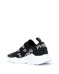 Мужские черно-белые кроссовки от Philipp Plein