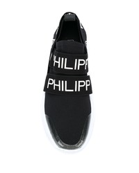 Мужские черно-белые кроссовки от Philipp Plein