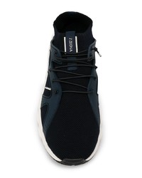 Мужские черно-белые кроссовки от Z Zegna