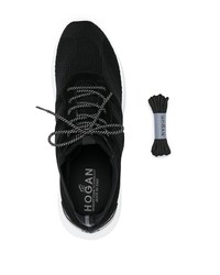 Мужские черно-белые кроссовки от Hogan