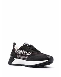 Мужские черно-белые кроссовки от DSQUARED2