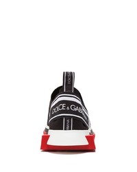 Мужские черно-белые кроссовки от Dolce & Gabbana