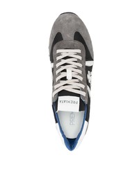 Мужские черно-белые кроссовки от Premiata