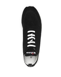 Мужские черно-белые кроссовки от Kiton